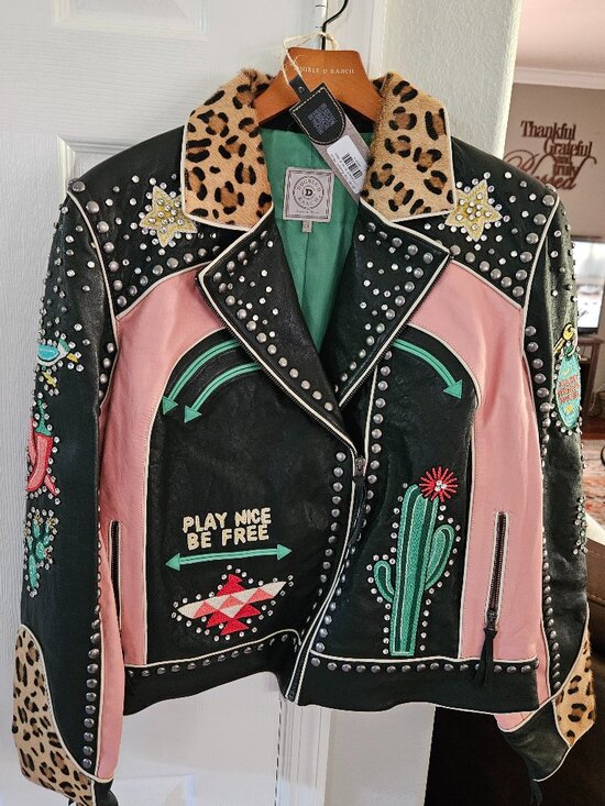 Double D Ranch Jackets & Blazers - DDR WESTERN MOTEL LEATHER JACKET  NWT 2X